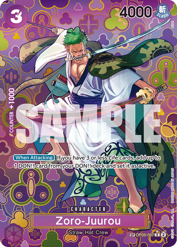 Zoro-Juurou - OP05-067_p4 - SP CARD