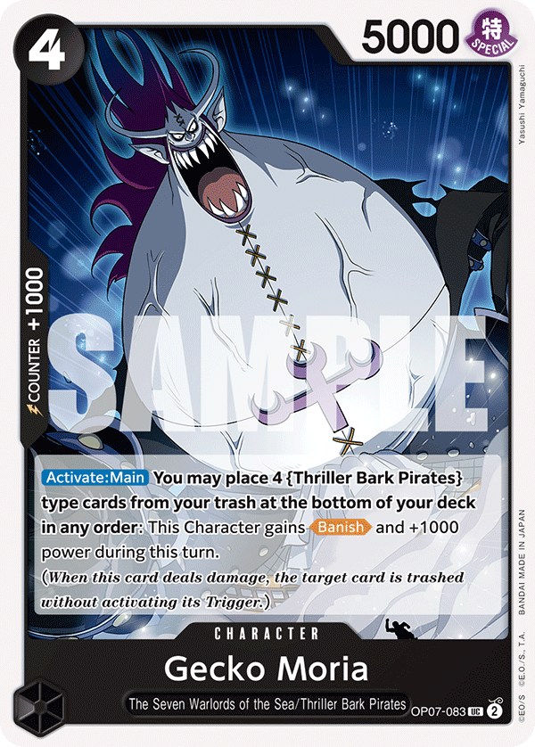 Gecko Moria - OP07-083 - UC