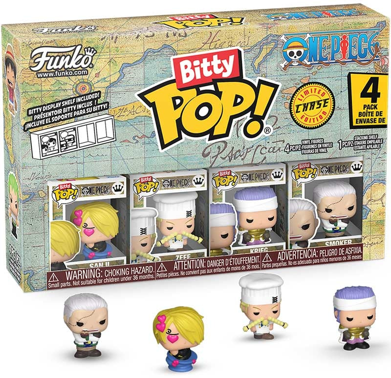 FUNKO BITTY POP: ONE PIECE - SANJI 4PK